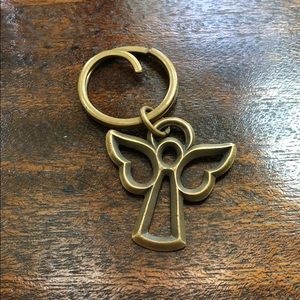 James Avery bronze angel key ring